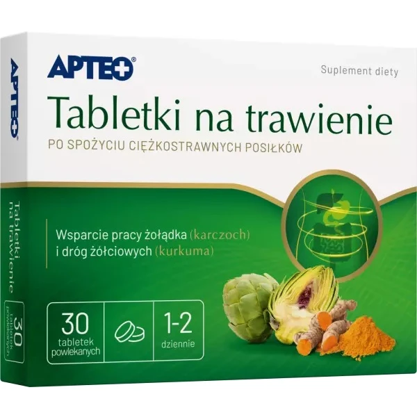 Tabletki na trawienie, Apteo, 30 tabletek