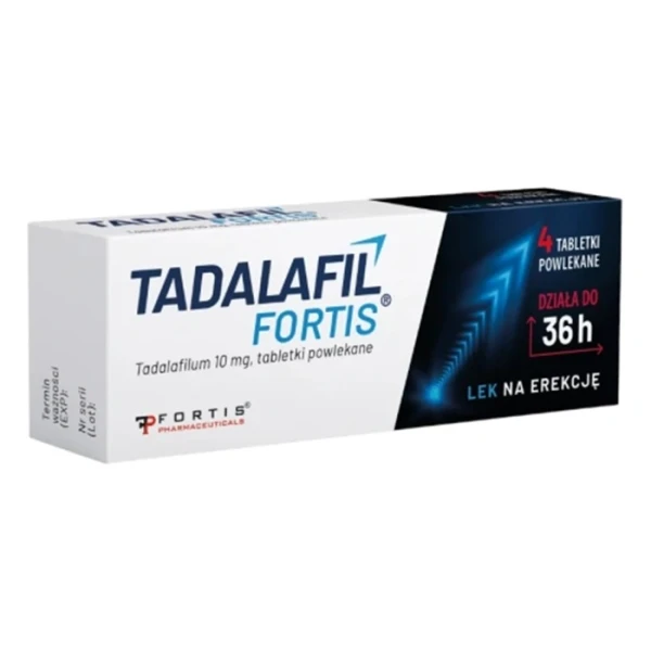 Tadalafil Fortis 10mg, 4 tabletki