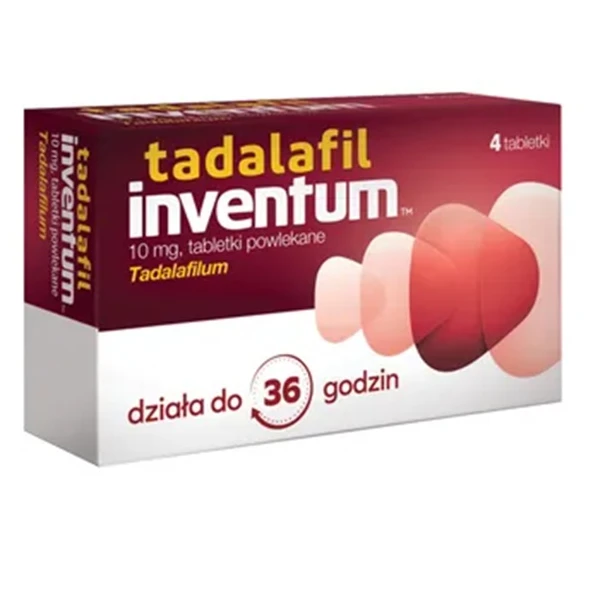 Tadalafil Inventum 10mg, 4 tabletki