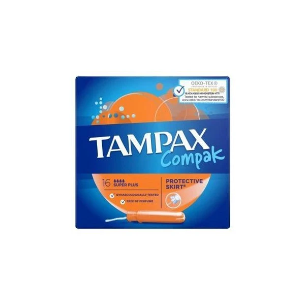 Tampax Compak, tampony higieniczne, Super Plus, 16 sztuk