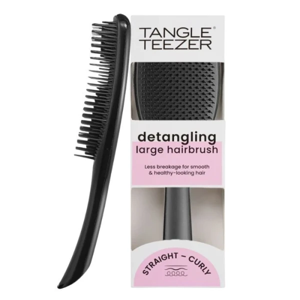 Tangle Teezer, Detangling Large Hairbrush, szczotka do włosów, czarna, 1 sztuka