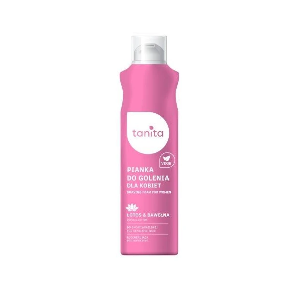 Tanita, pianka do golenia dla kobiet, lotos i bawełna, 200ml