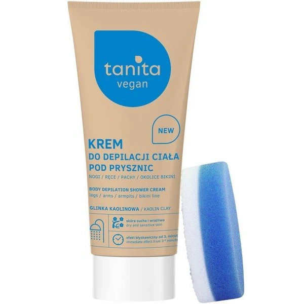 Tanita vegan, krem do depilacji ciała pod prysznic, 200ml