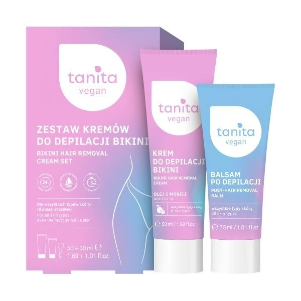 Tanita vegan, zestaw kremów do depilacji bikini, 1 opakowanie