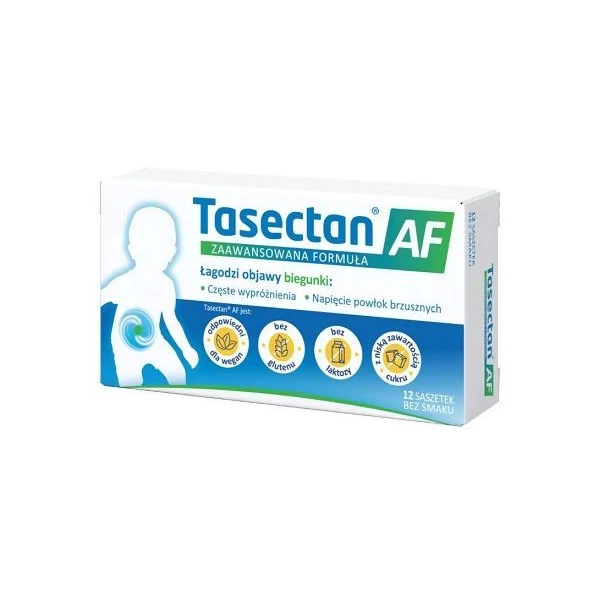 Tasectan AF, bezsmakowy proszek dla dzieci, 12 saszetek