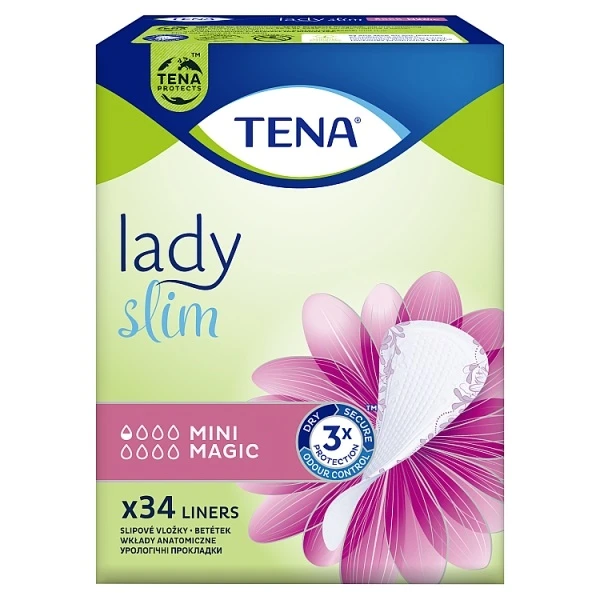 Wkłady anatomiczne Tena Lady Slim Mini Magic, chłonność 0,5/8, 34 sztuki