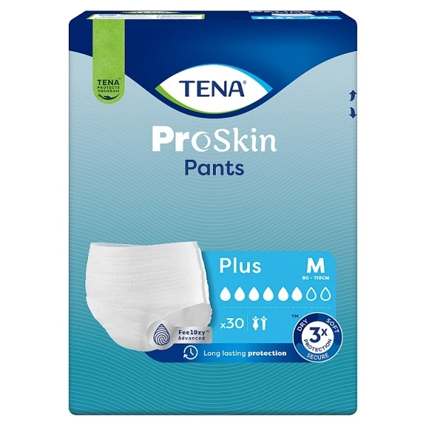 Pieluchomajtki Tena Pants ProSkin Plus, rozmiar M, chłonność 6/8, nowa wersja, 30 sztuk