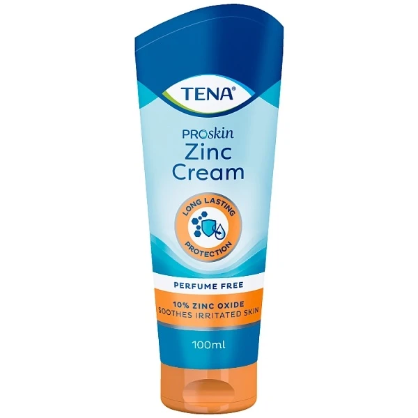 Tena ProSkin Zinc Cream, krem łagodzący z tlenkiem cynku, 100ml