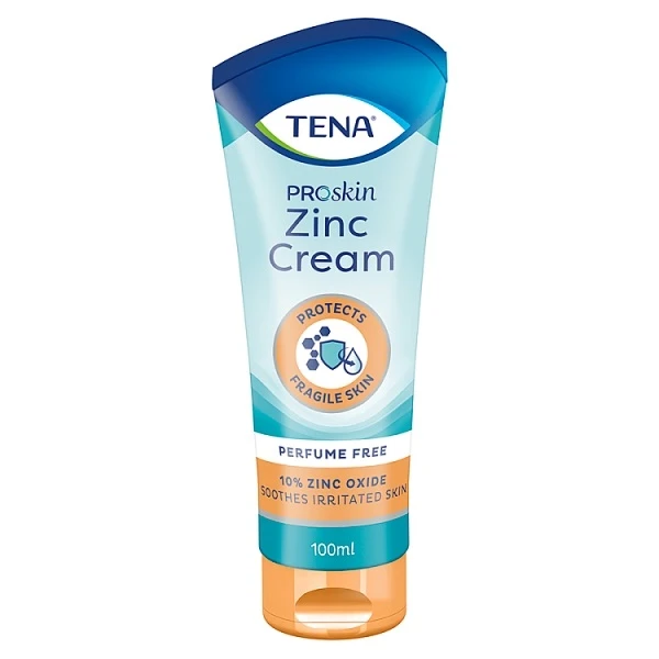 Tena ProSkin Zinc Cream, krem łagodzący z tlenkiem cynku, 100ml