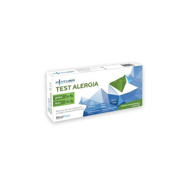 Test diagnostyczny Diather, Alergia, pies i kot, 1 sztuka