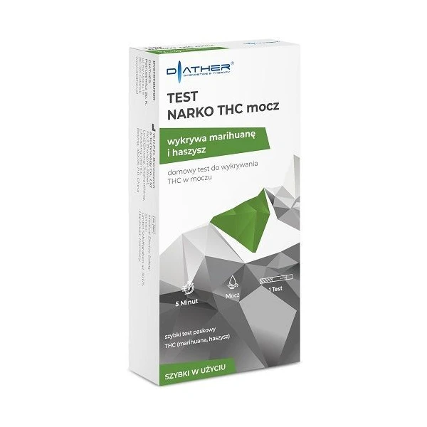 Test diagnostyczny Diather, Narko THC mocz, 1 sztuka