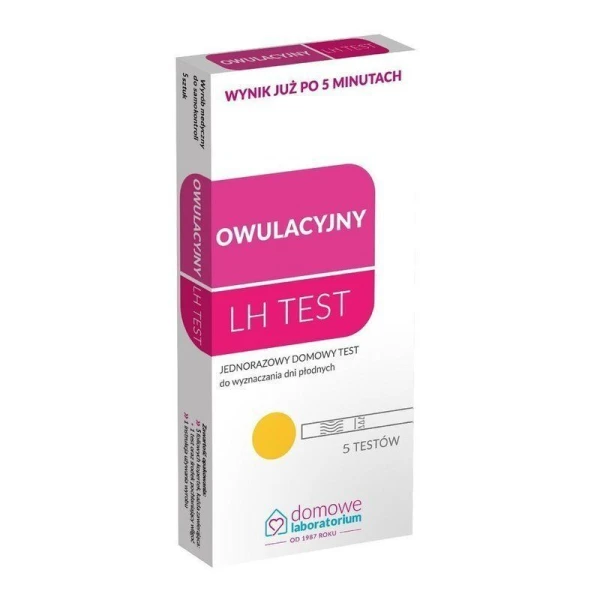 Test diagnostyczny Domowe Laboratorium, Owulacyjny LH, 5 sztuk