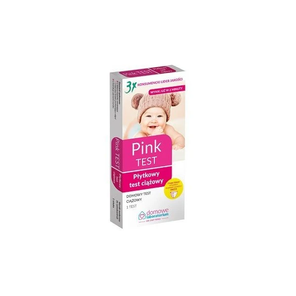 Test diagnostyczny Domowe Laboratorium, Pink, Ciążowy płytkowy, 1 sztuka