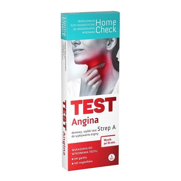 Test diagnostyczny Home Check, Angina Strep A, 1 sztuka