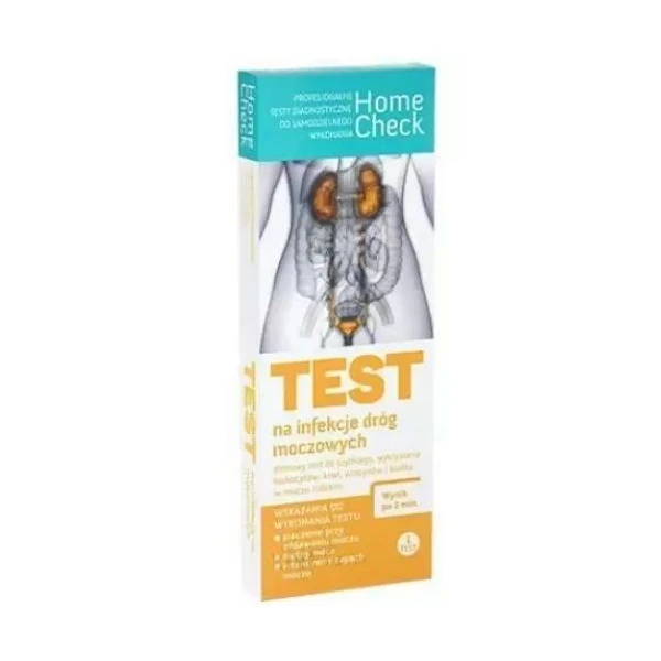 Test diagnostyczny Home Check, test na infekcje dróg moczowych, 1 sztuka