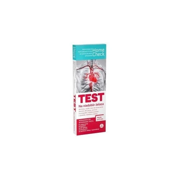 Test diagnostyczny Home Check, test na niedobór żelaza, 1 sztuka
