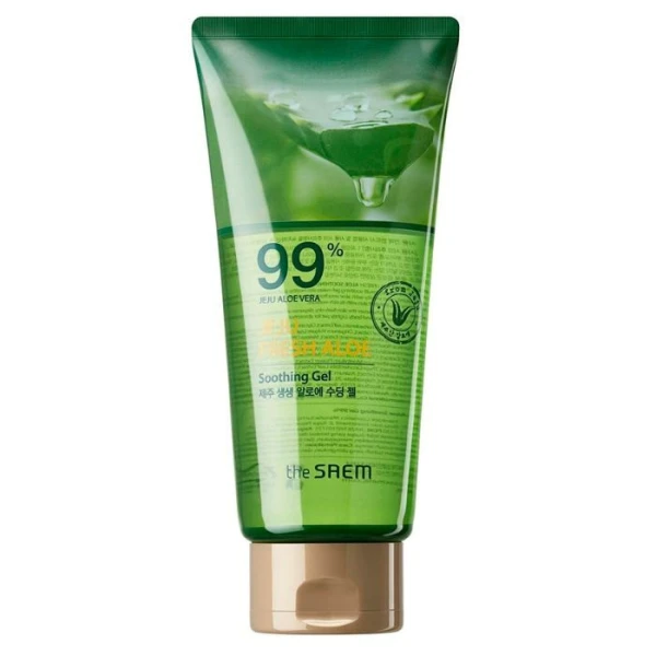 The Saem Jeju Fresh Aloe, wegański żel aloesowy 99%, 300ml