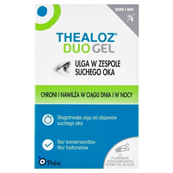Thealoz Duo Gel, żel płynny do oczu, 30 pojemników po 0,4g