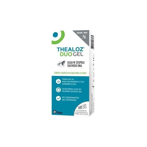 Thealoz Duo Gel, żel płynny do oczu, 30 pojemników po 0,4g
