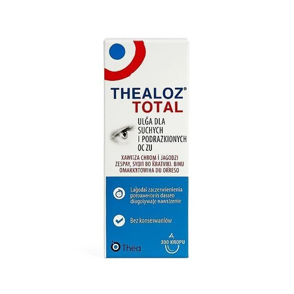 Thealoz Total, nawilżające krople do oczu, 10ml
