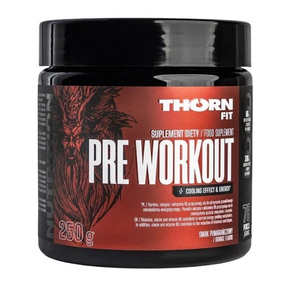 Thorn Fit, Pre Workout, proszek, smak pomarańczowy, 250g