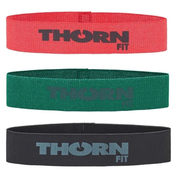 Thorn Fit, Resistance Textile Band, taśmy do ćwiczeń o różnym oporze, mix kolorów, 3 sztuki