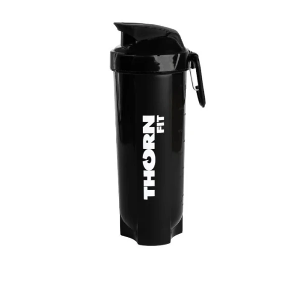 Thorn Fit Travel, shaker z pojemnikiem, czarny, 675ml