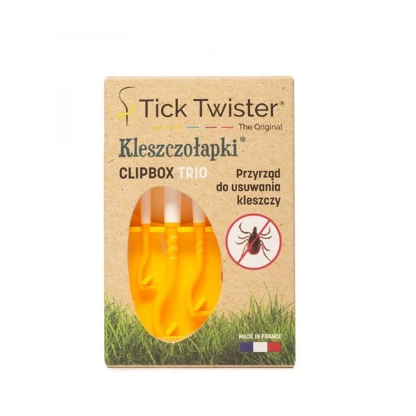 Tick Twister Clipbox Trio, kleszczołapki, przyrząd do usuwania kleszczy, 1 opakowanie image