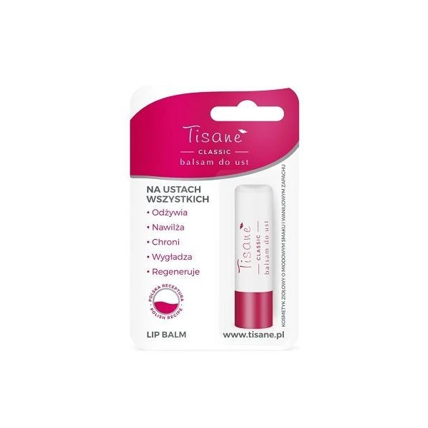 Tisane Classic, balsam do ust, sztyft, blister, 4,3g