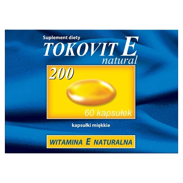 Tokovit E natural 200j.m., 60 kapsułek