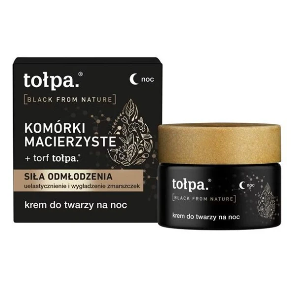 Tołpa Black From Nature, krem do twarzy, na noc, 50ml