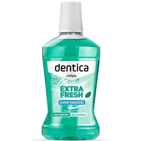 Tołpa Dentica, płyn do higieny jamy ustnej, Extra fresh, smak miętowy, 500ml