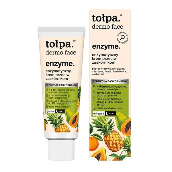 Tołpa Dermo Face Enzyme, enzymatyczny krem przeciw zaskórnikom, 40ml