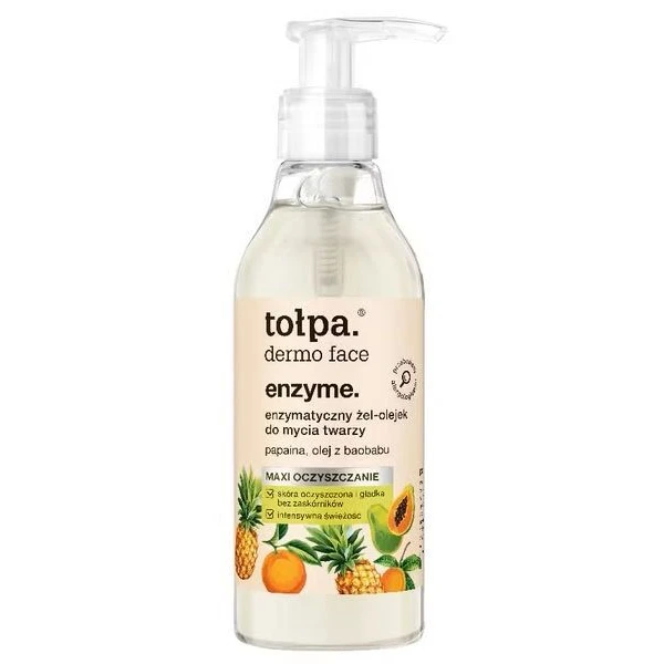 Tołpa Dermo Face Enzyme, enzymatyczny żel-olejek do mycia twarzy, 195ml