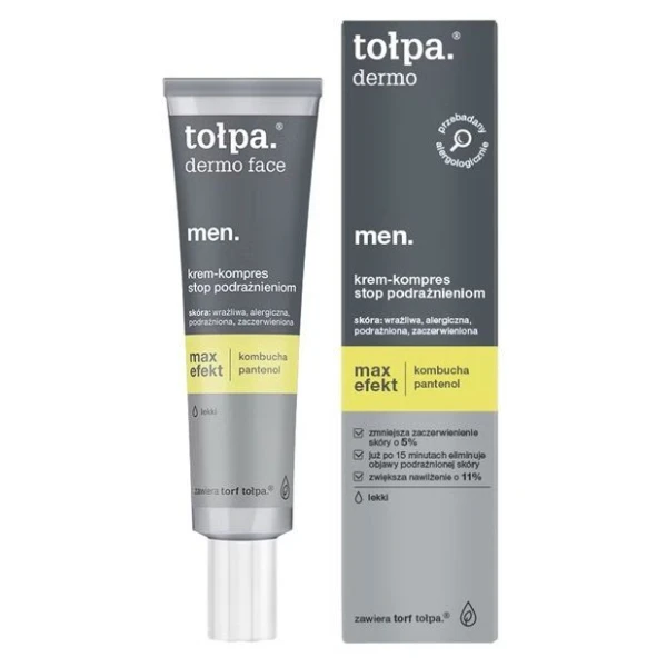Tołpa Dermo Men Max Efekt, krem-kompres, stop podrażnieniom, 40ml