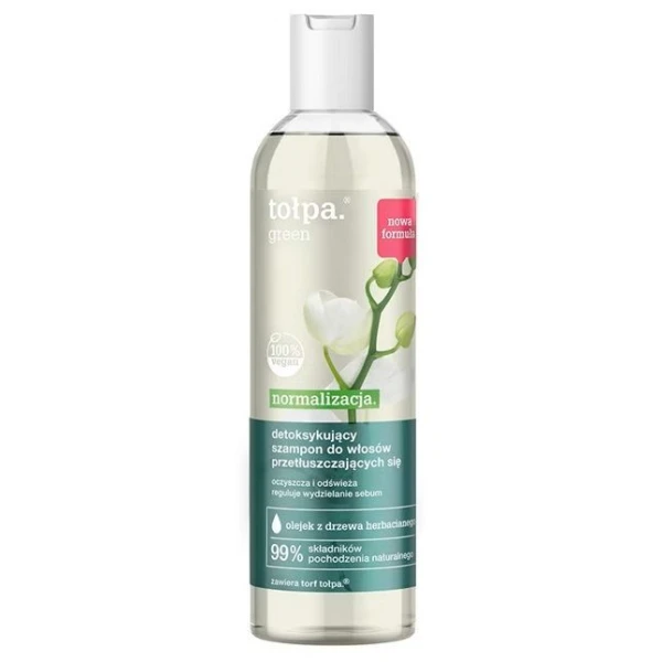 Tołpa Green Normalizacja, detoksykujący szampon do włosów przetłuszczających się, 300ml