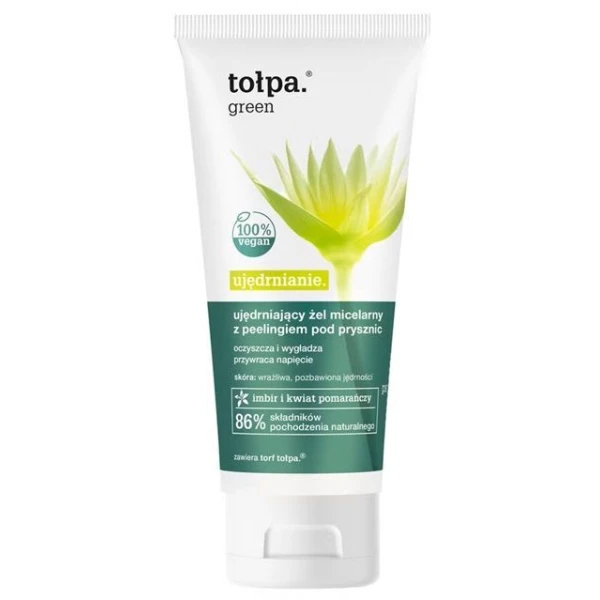 Tołpa Green Ujędrnianie, ujędrniający żel micelarny z peelingiem pod prysznic, 200ml