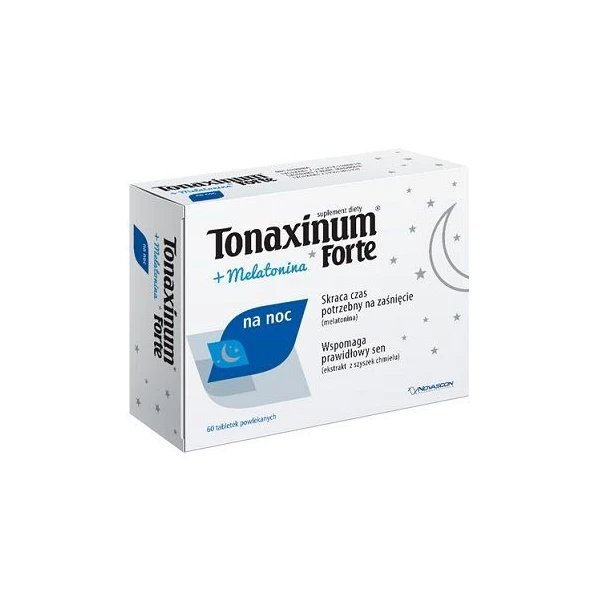 Tonaxinum Forte + Melatonina, 60 tabletek