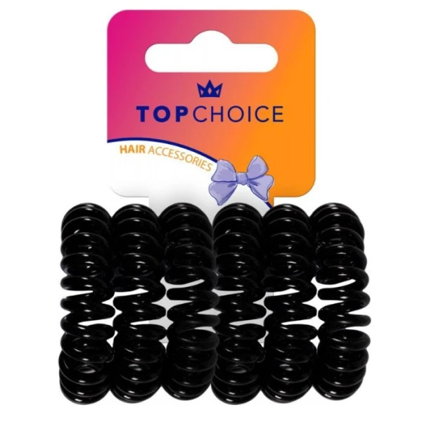 Top Choice, gumki do włosów, 6 sztuk