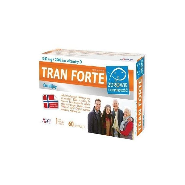 Tran Familijny Forte, 60 kapsułek