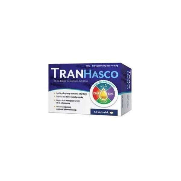 Tran Hasco 500mg, 60 kapsułek