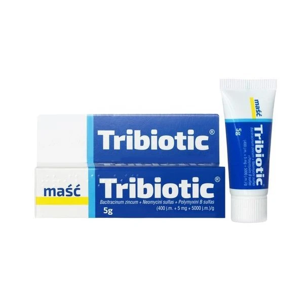 Tribiotic (400j.m.+5mg+5000j.m.)/g, maść, 5g