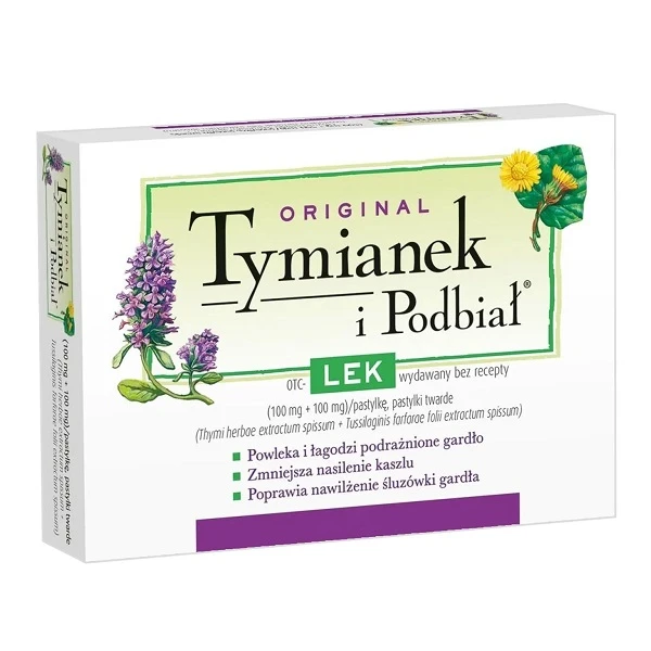Tymianek i Podbiał (100mg + 100mg), 24 pastylki
