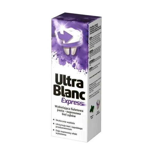 Ultrablanc Express, pasta do zębów wybielająca, fioletowa, 75ml
