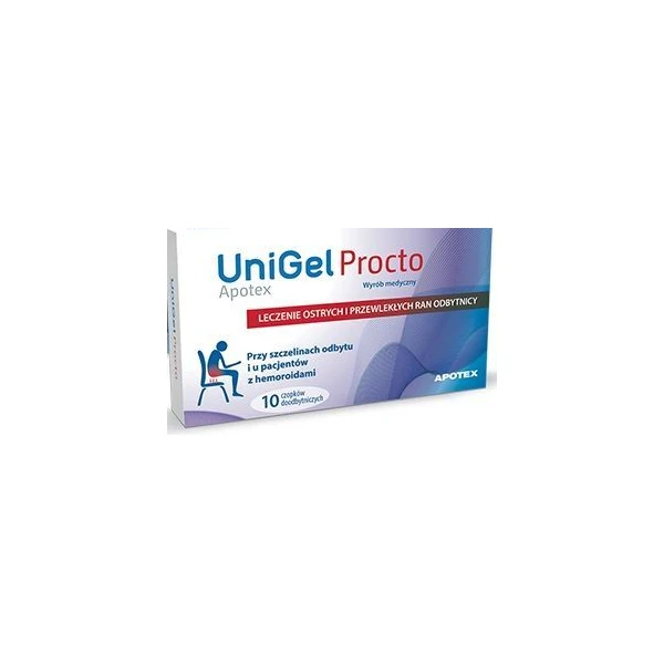UniGel Apotex Procto, czopki doodbytnicze, 10 sztuk