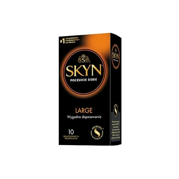 Unimil Skyn, prezerwatywy bezlateksowe Large, 10 sztuk