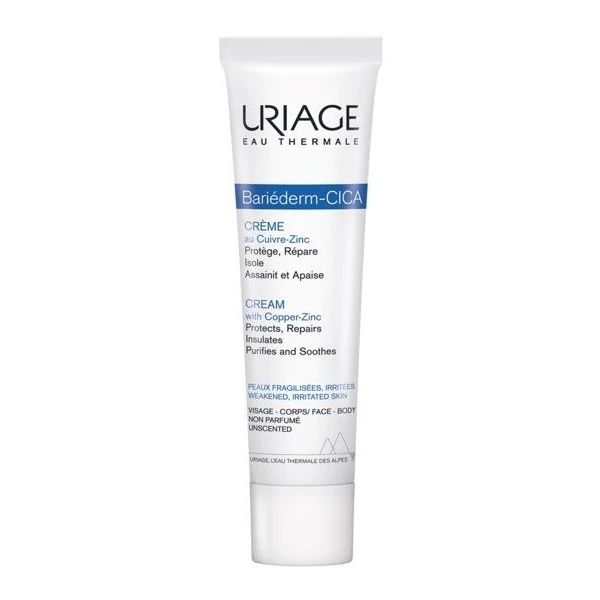 Uriage Bariederm Cica, krem regenerujący z miedzią i cynkiem, 100ml