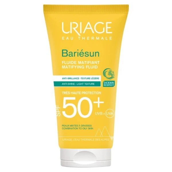 [DATA - 2026-09-30] Uriage Bariesun, nawilżający fluid matujący, SPF 50+, 50ml
