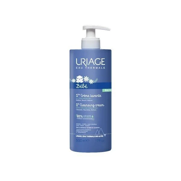 Uriage Bebe, oczyszczający krem do mycia dla dzieci, 500ml