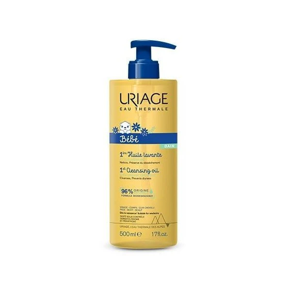 Uriage Bebe, oczyszczający olejek do mycia dla dzieci, 500ml